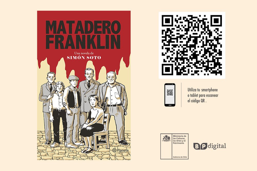 Afiche de "MATADERO FRANKLIN,  RECOMENDADO DE BIBLIOTECA PÚBLICA DIGITAL"