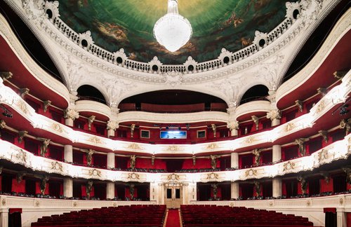 Afiche de "Recorrido virtual por el Teatro Municipal de Santiago en 360°"