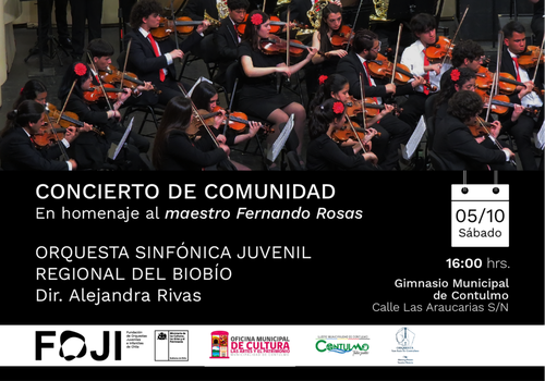 Afiche del evento "Concierto de Comunidad - Biobío"