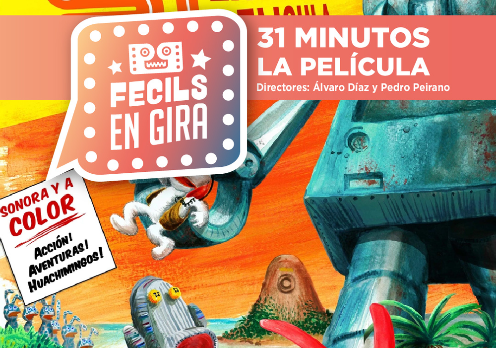 Afiche del evento "FECILS en gira: Exhibición de "31 Minutos, La Película" en Coquimbo"