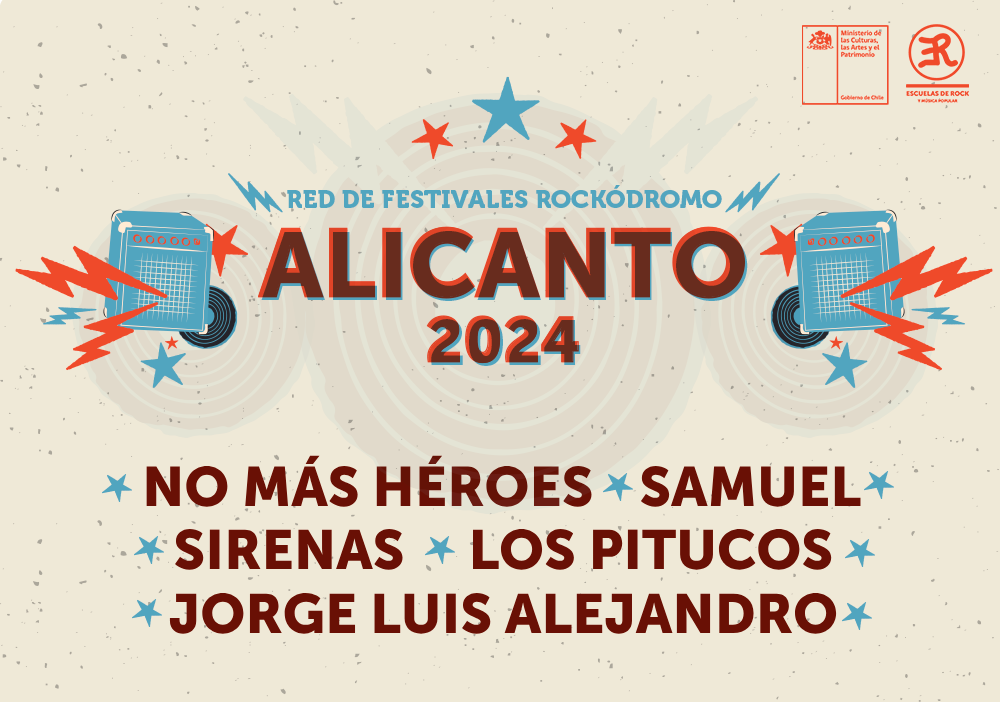 Afiche del evento "Festival Alicanto - Red de Festivales Rockódromo 2024"