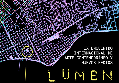 Afiche del evento "IX Encuentro Internacional de Arte Contemporáneo y Nuevos Medios LUMEN 2024"