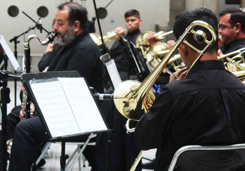 Afiche del evento "Sueños y aspiraciones: Encuentro Inter-escolar musical y artístico"