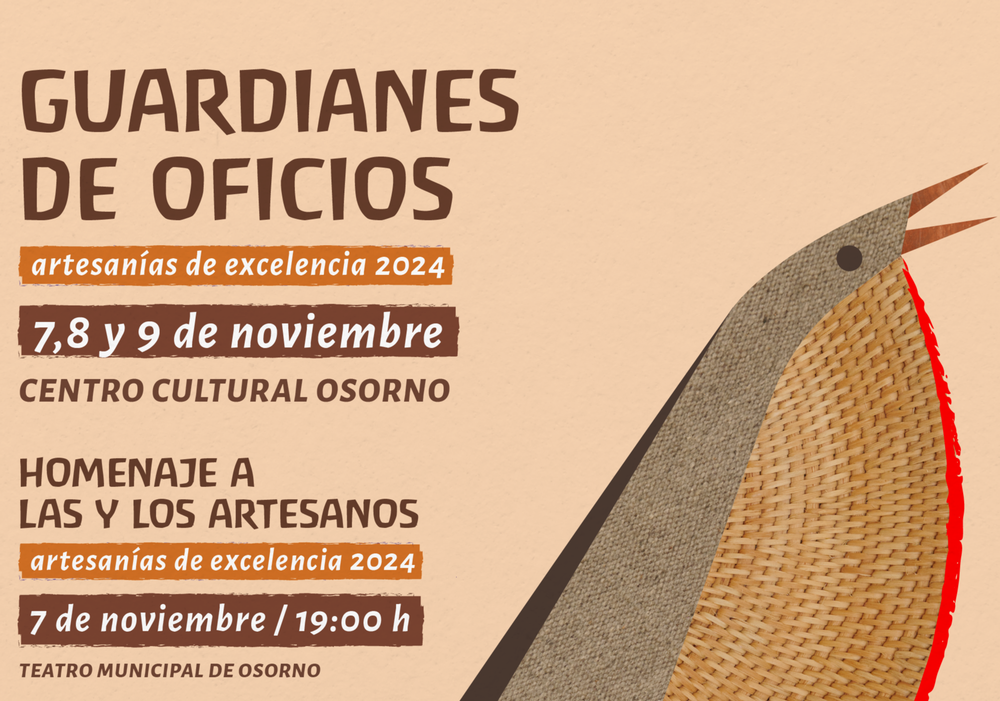 Afiche del evento "IX versión de Guardianes de Oficios"