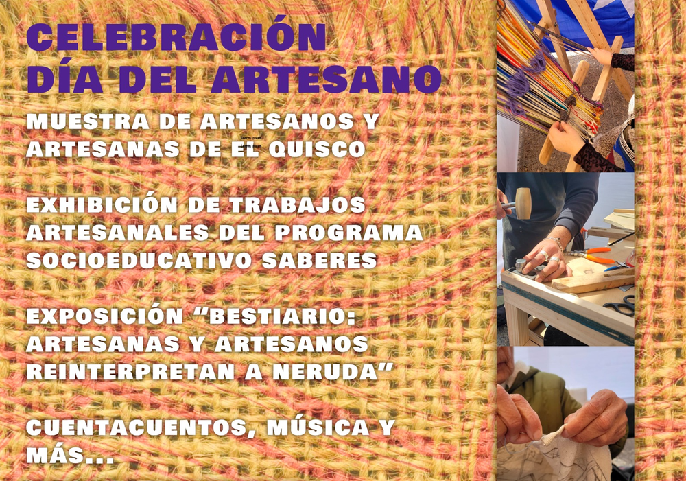 Afiche del evento "Celebración Día del Artesano y Artesana de El Quisco"