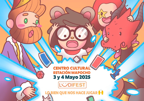 Afiche del evento "Ludifest 2025/ Festival de Juegos de Mesa y Tablero"