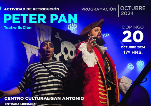 Afiche del evento "Peter Pan, de Compañía de Teatro IluCión"