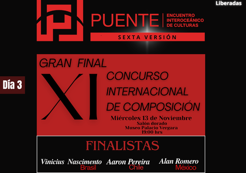 Afiche del evento "Festival Puente 2024 "Gran final del concurso internacional""