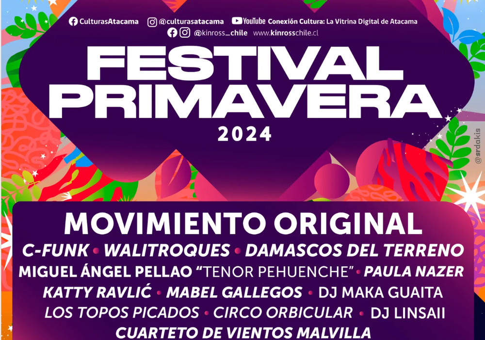 Afiche del evento "Festival Primavera 2024"