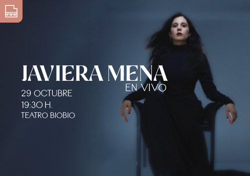 Afiche del evento "Javiera Mena"