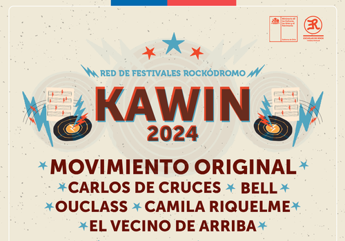 Afiche del evento "Festival Kawin - Red de Festivales Rockódromo 2024"