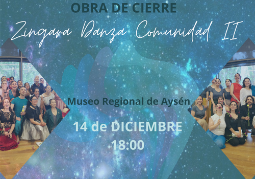 Afiche del evento "Obra Final Zingara Danza Comunidad II"