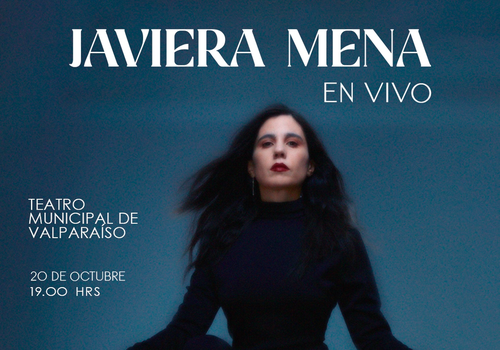 Afiche del evento "Javiera Mena Valparaíso"