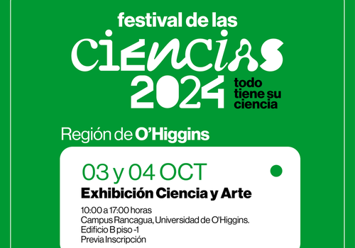 Afiche del evento "Exhibición Ciencia y Arte"