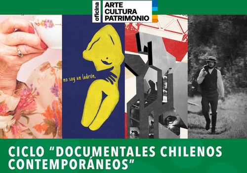 Afiche del evento "Ciclo Documentales chilenos contemporáneos en el Mori"