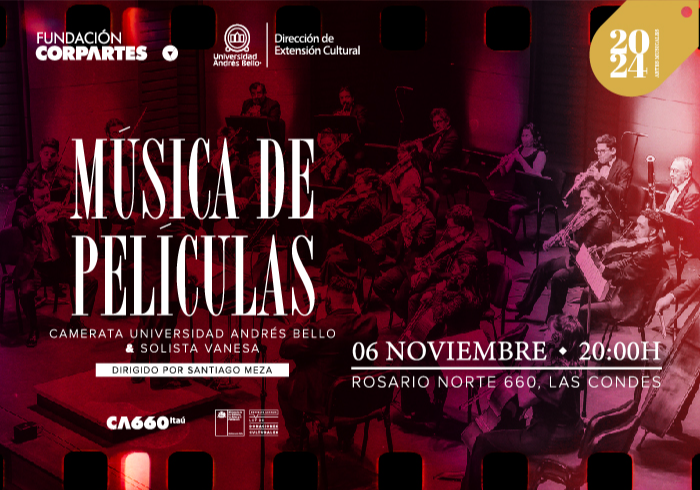 Afiche del evento "Concierto Música de Películas"