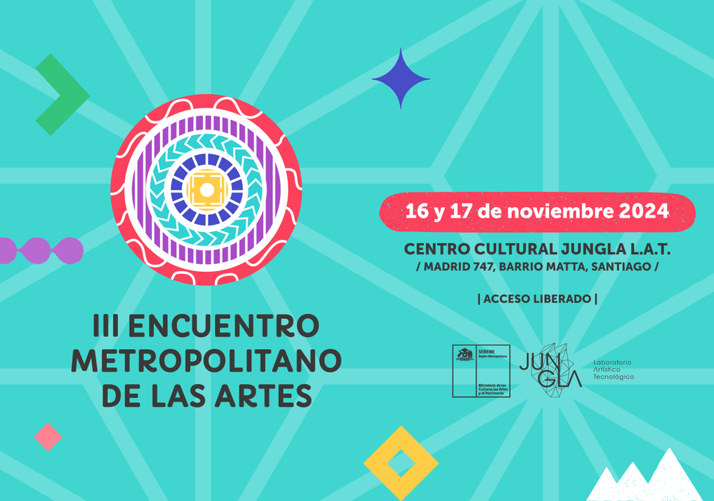 Afiche del evento "III Encuentro Metropolitano de las Artes"