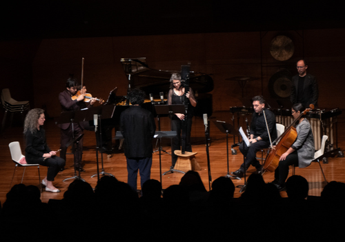 Afiche del evento "Festival de Música Contemporánea UC: improvisación, clavecín y vientos"